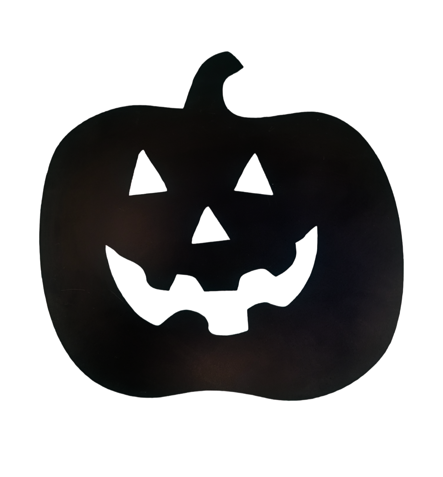Black Silhoutte Pumpkin Halloween Metal Sign