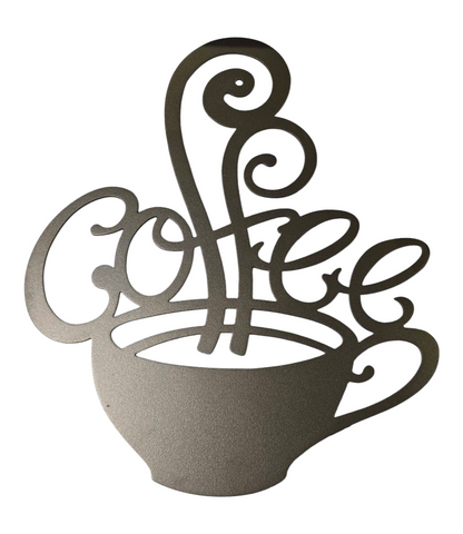Coffee Time Aluminum Wall Sign