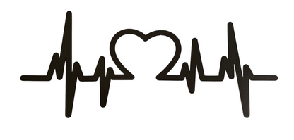 Heart Beat Metal Wall Art