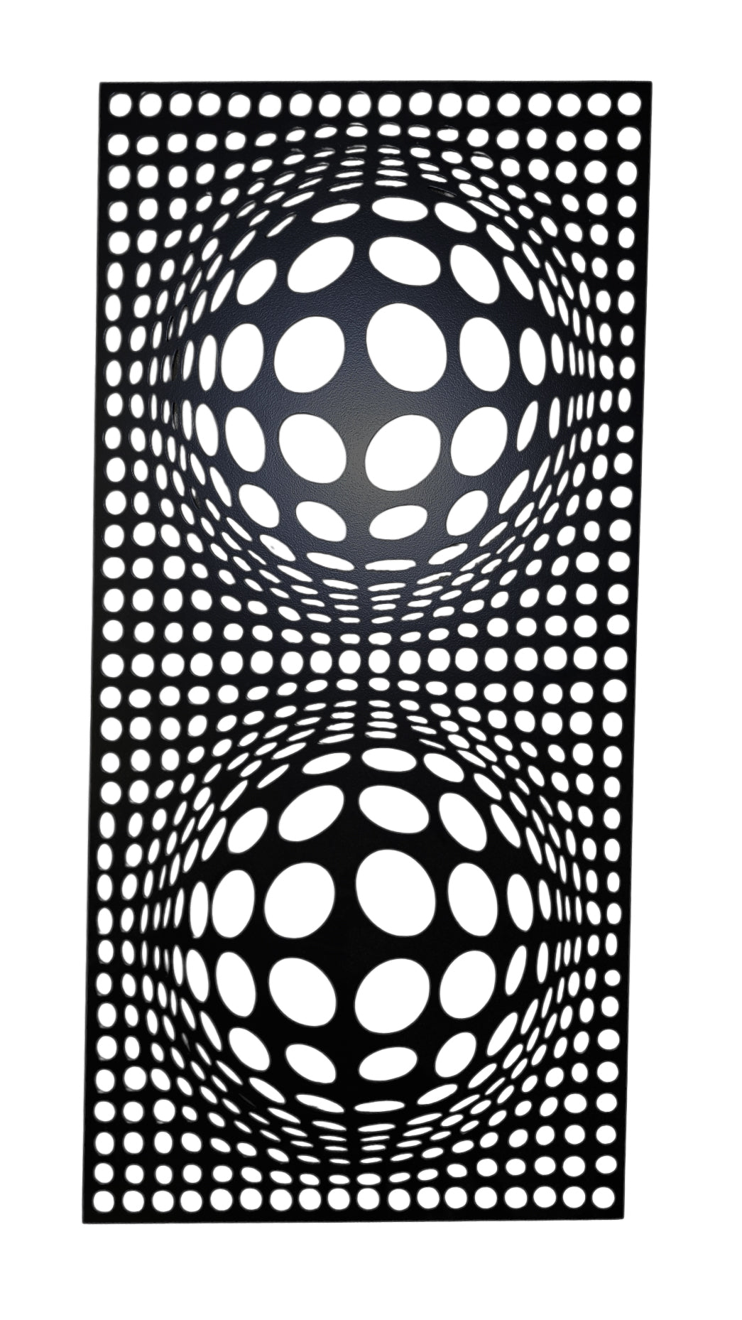 Abstract 3D Sphere Silhouette Wall Art