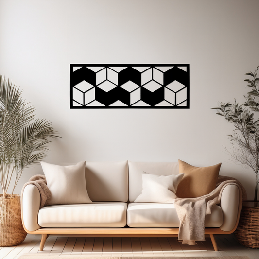 3D Cube Abstract Wall Decoration