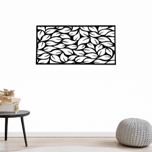 Abstract Leaf Silhouette Wall Decoration