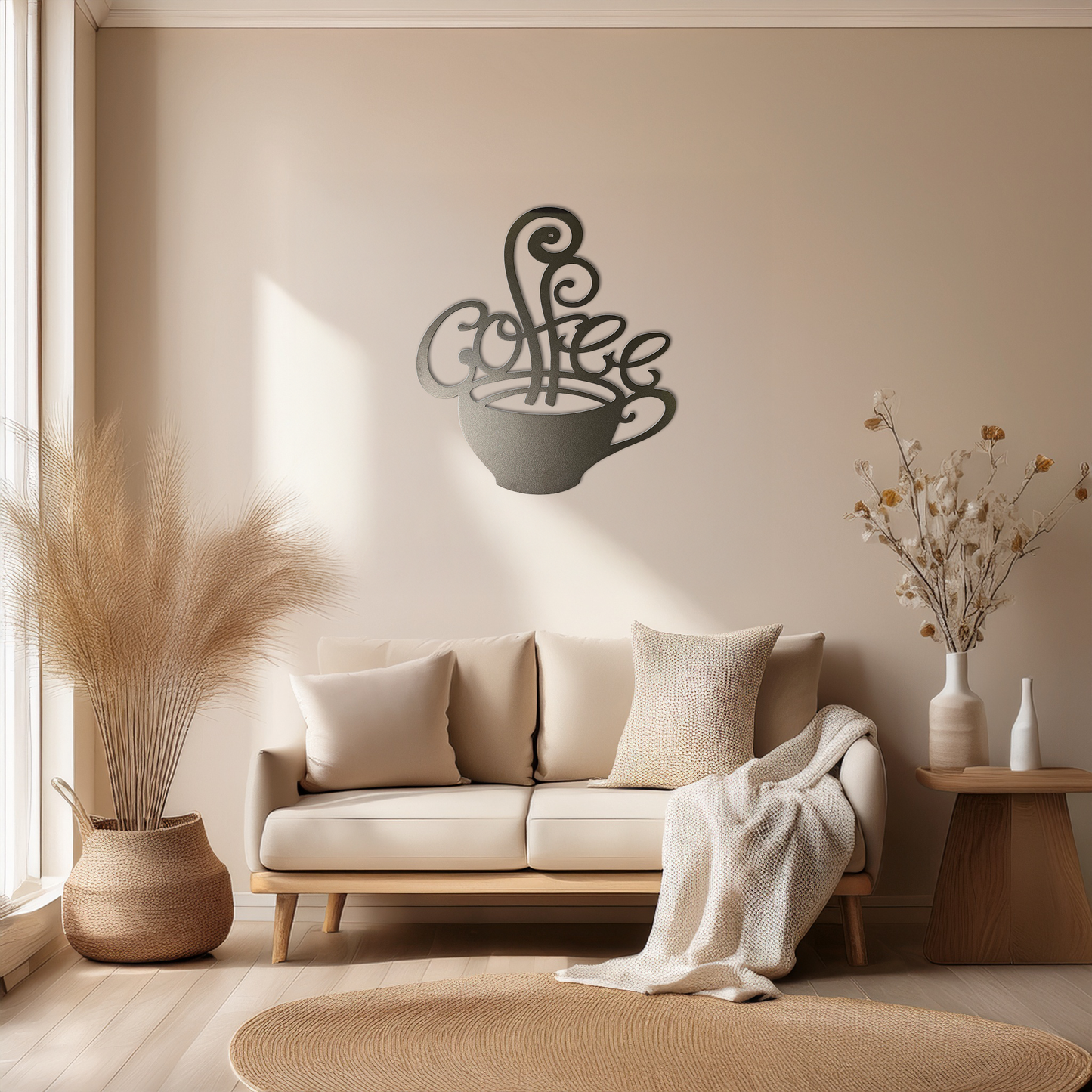 Coffee Time Aluminum Wall Sign