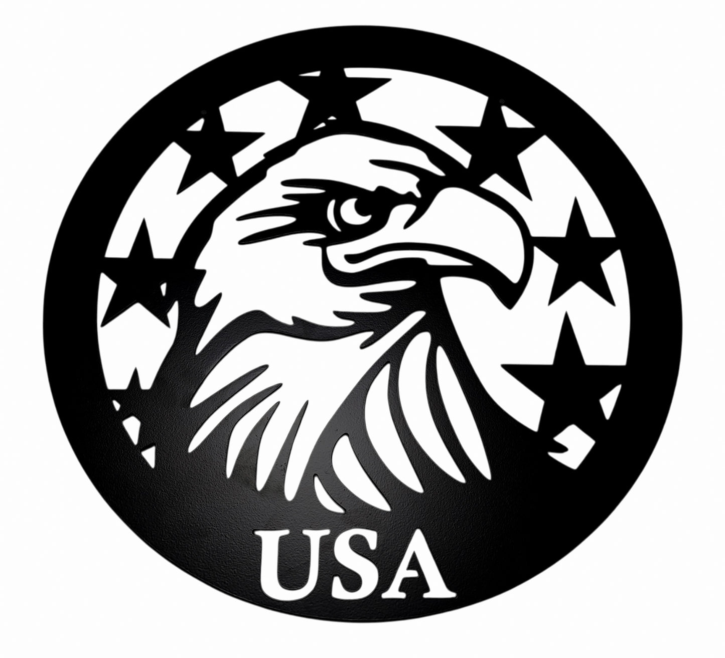 USA Eagle Emblem Silhouette Wall Decoration