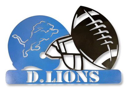D Lions Powder Coated Aluminum Wall Art
