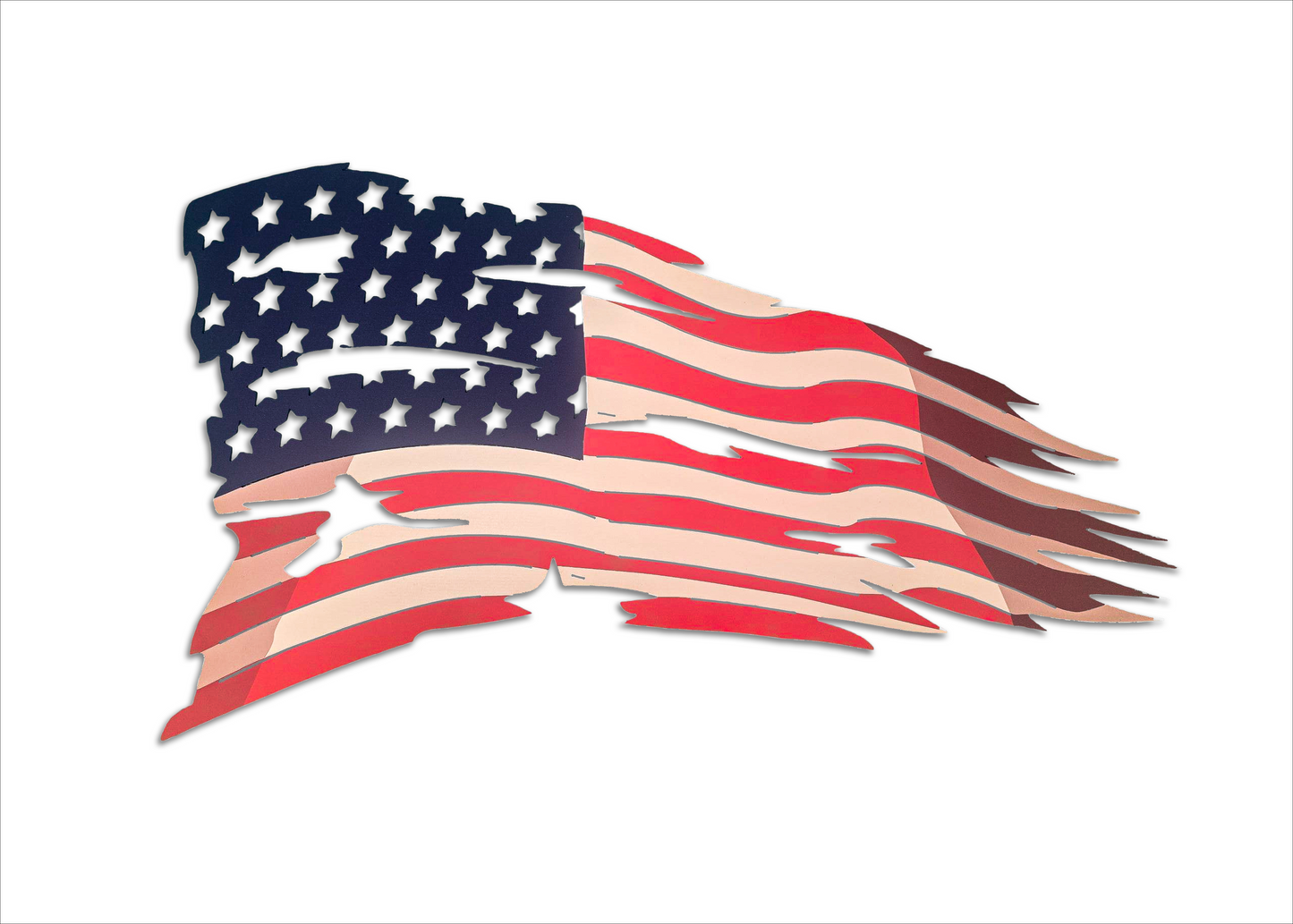 Tattered US Flag