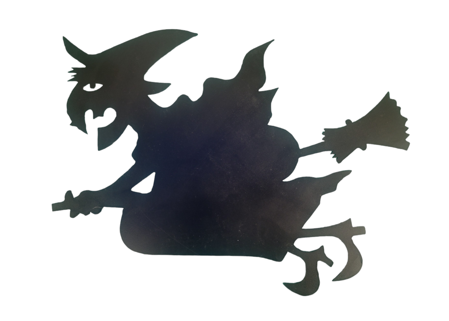 Black Silhouette Witches Halloween Metal Sign