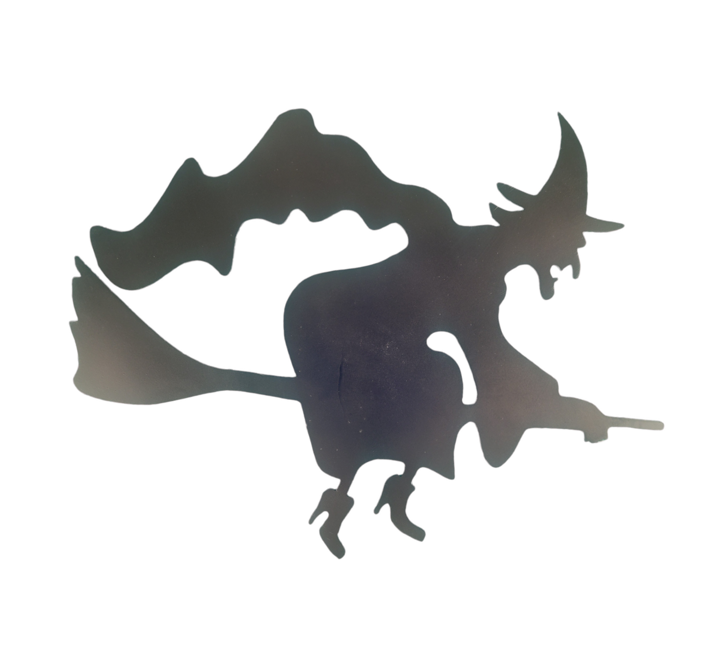 Black Silhouette Witches Halloween Metal Sign